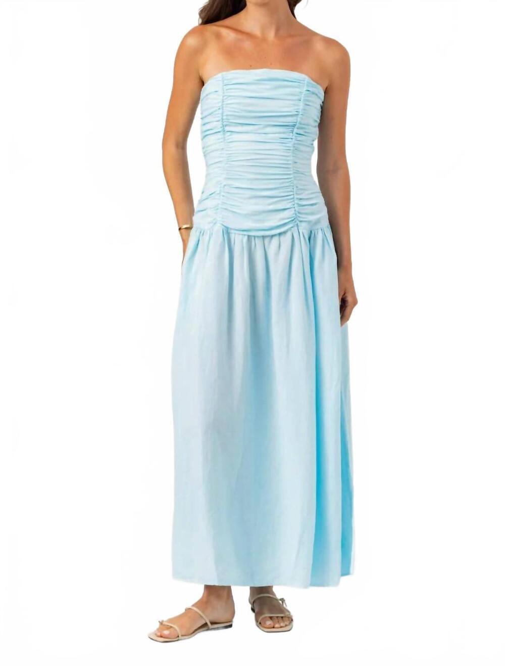 NEW SUNDAYS savannah dress in baby blue